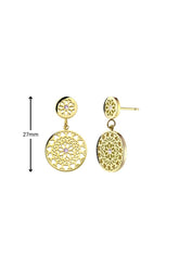 Crystalp Assisi Divine Earrings - Gold
